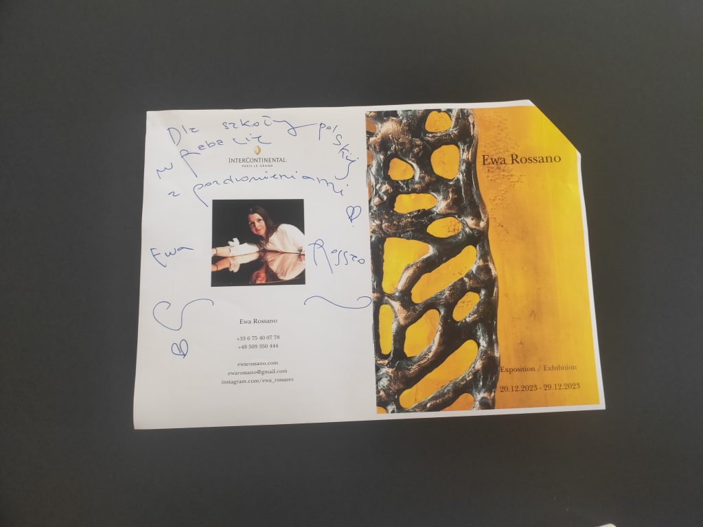 Spotkanie z polską artystką p.Ewą Rossano